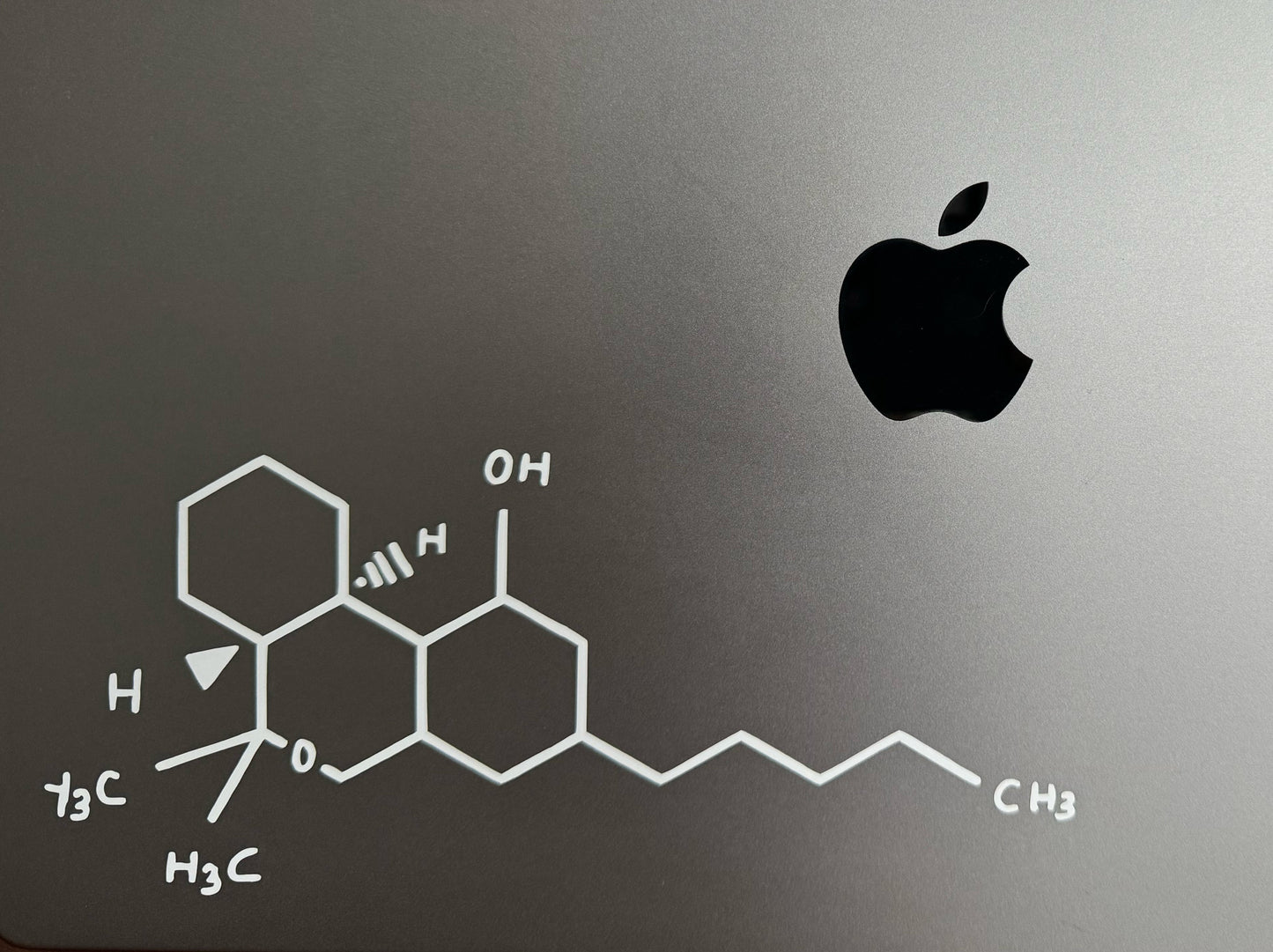 THC MOLECULE DECAL *WEED STICKER*